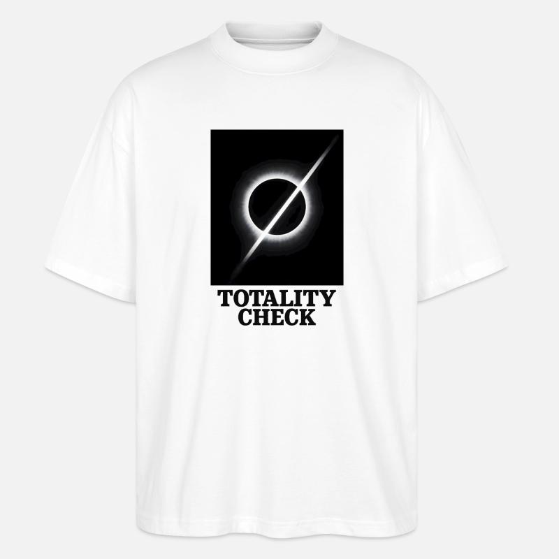 Totality checked | Eclipse - Stanley/Stella Oversized Unisex Organic T-shirt Blaster 2.0 - white