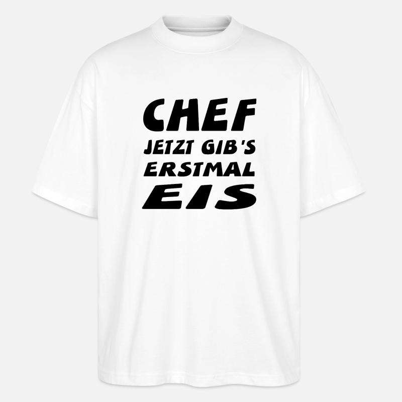 Chef - Stanley/Stella Oversized Unisex Bio T-Shirt Blaster 2.0 - Weiß