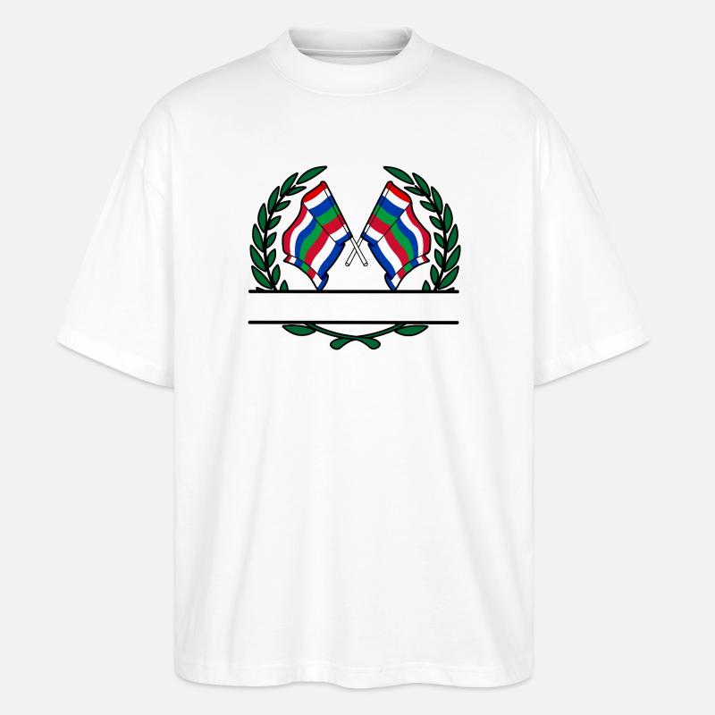 Schier Laurel Custom – Island Edition - Stanley/Stella Oversized Unisex Bio T-Shirt Blaster 2.0 - Weiß