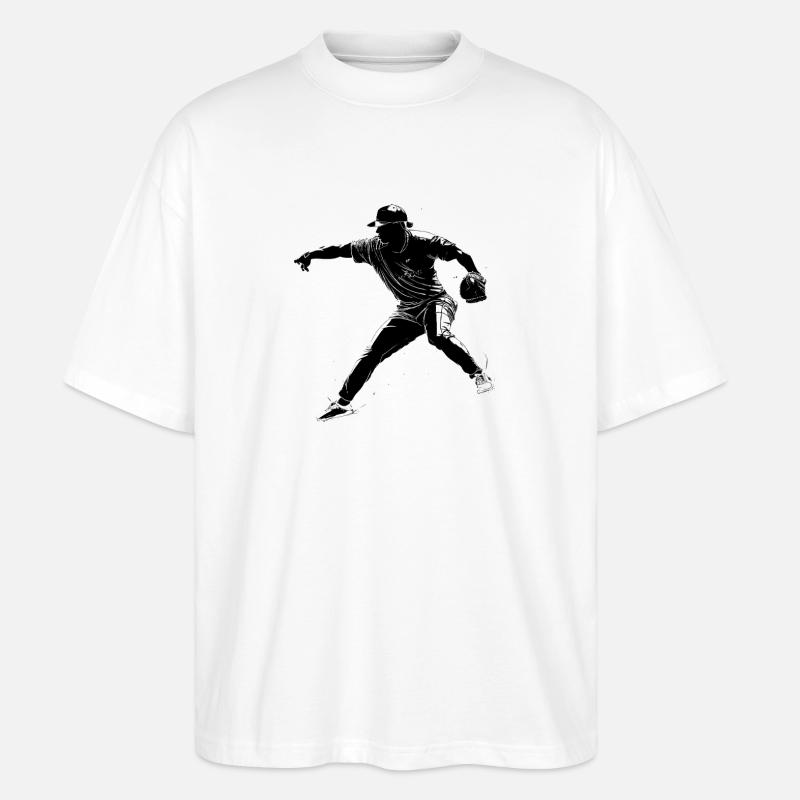 Base-ball - T-shirt bio Blaster 2.0 coupe oversize Stanley/Stella Unisexe - blanc