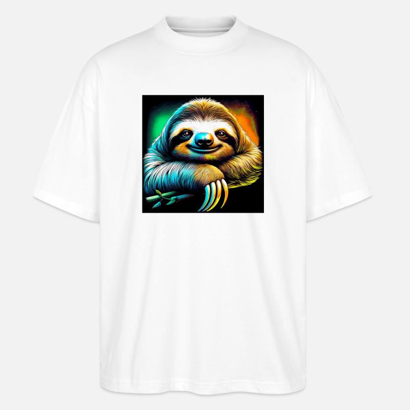 paresse - T-shirt bio Blaster 2.0 coupe oversize Stanley/Stella Unisexe - blanc