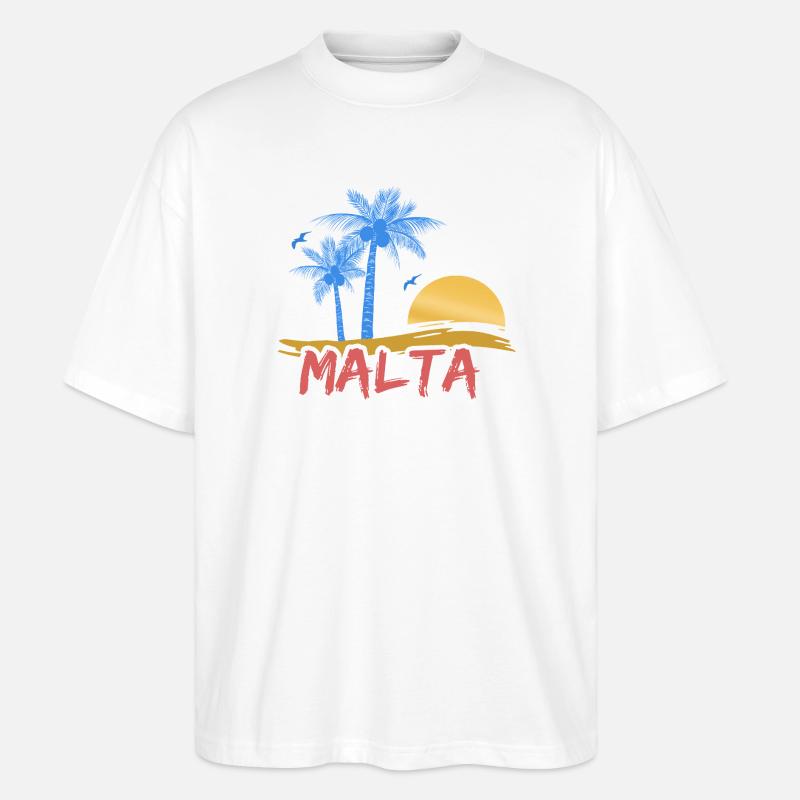 Malte - T-shirt bio Blaster 2.0 coupe oversize Stanley/Stella Unisexe - blanc