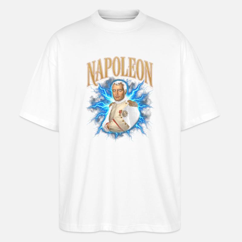 Napoleon Flashlight Aura - Stanley/Stella Oversized Unisex Organic T-shirt Blaster 2.0 - white