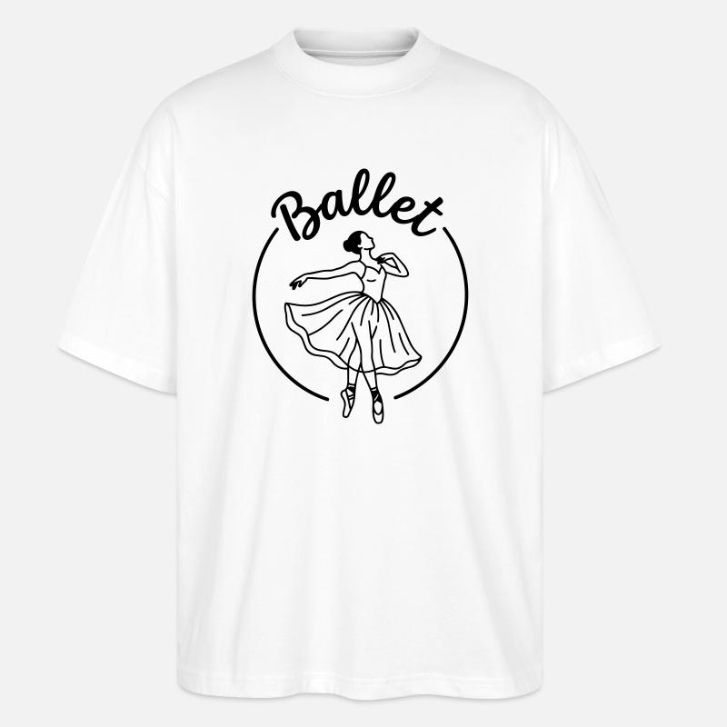 ballet - Stanley/Stella Oversized Unisex Organic T-shirt Blaster 2.0 - white