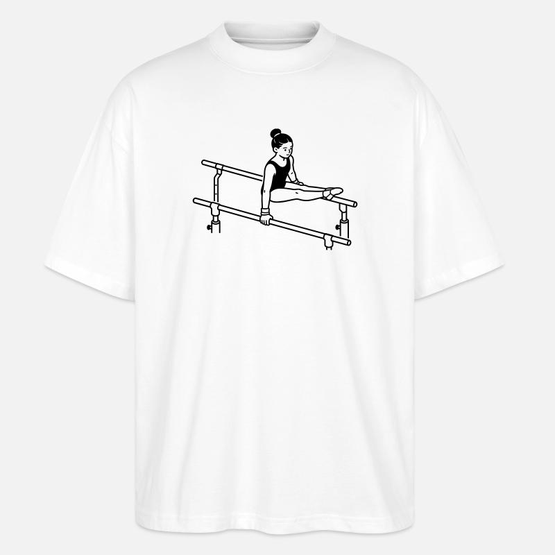 Gymnastik - Stanley/Stella Oversized Unisex Bio T-Shirt Blaster 2.0 - Weiß