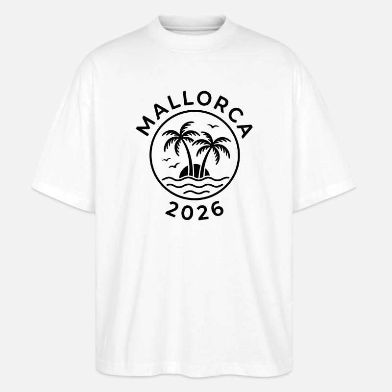 Mallorca 2026 - Stanley/Stella Oversized Unisex Organic T-shirt Blaster 2.0 - white