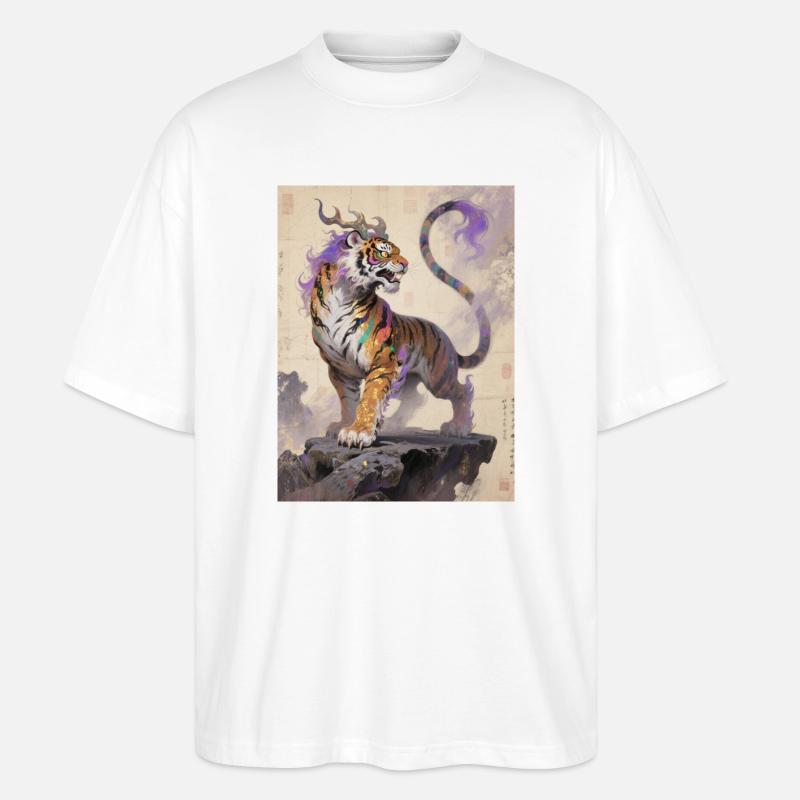 L'Éternité d'Or : Zouwu – Absolu - T-shirt bio Blaster 2.0 coupe oversize Stanley/Stella Unisexe - blanc