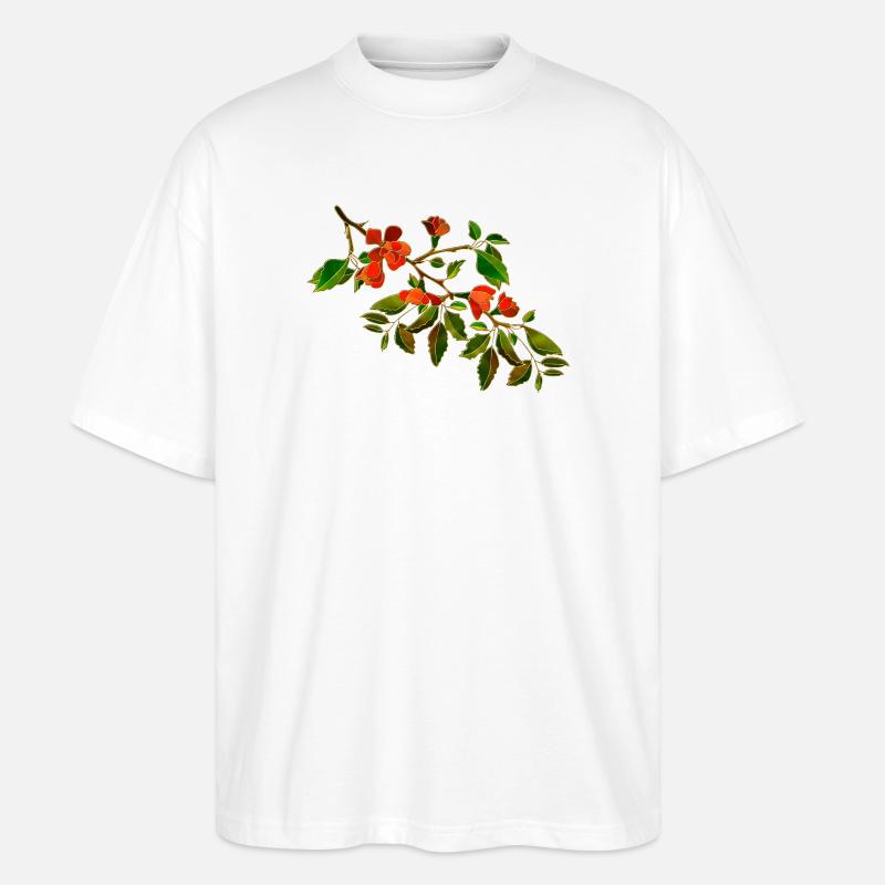 Fleur - T-shirt bio Blaster 2.0 coupe oversize Stanley/Stella Unisexe - blanc