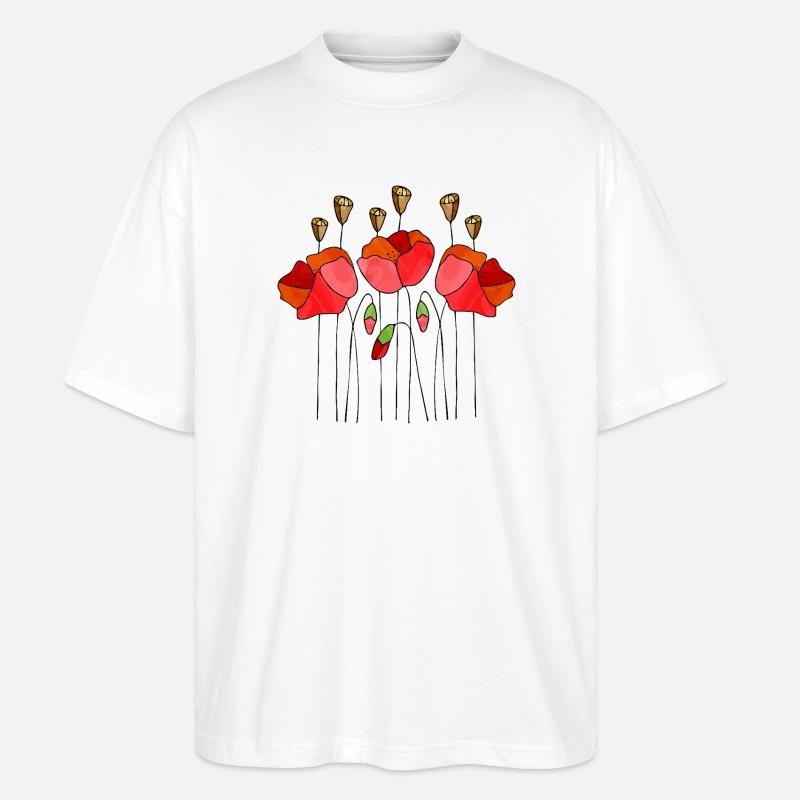 Fleur - T-shirt bio Blaster 2.0 coupe oversize Stanley/Stella Unisexe - blanc