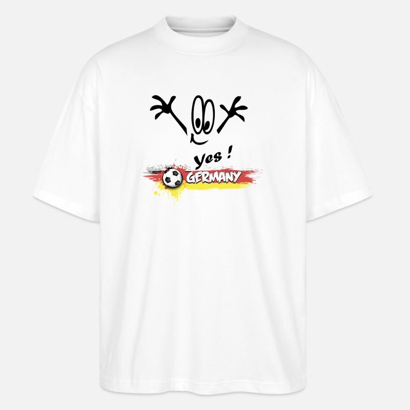 Fußball Event Germany - Stanley/Stella Oversized Unisex Bio T-Shirt Blaster 2.0 - Weiß