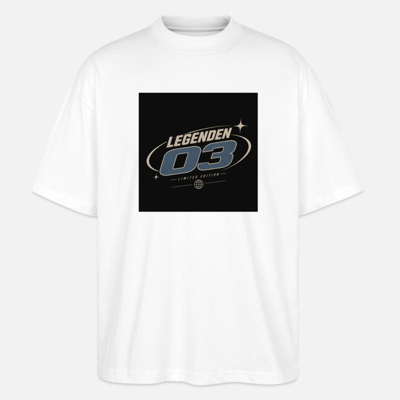 Legends 03 – Édition limitée - T-shirt bio Blaster 2.0 coupe oversize Stanley/Stella Unisexe - blanc