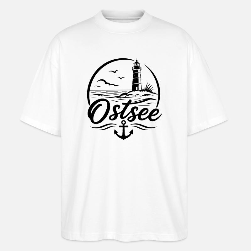 Ostsee - Stanley/Stella Oversized Unisex Bio T-Shirt Blaster 2.0 - Weiß