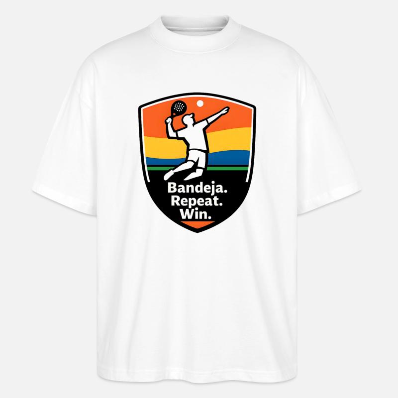 Bandeja Repeat Win Shield - Stanley/Stella Oversized Unisex Organic T-shirt Blaster 2.0 - white