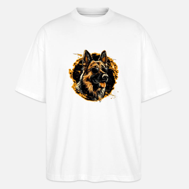 Hirte in Sonne und Brille - Stanley/Stella Oversized Unisex Bio T-Shirt Blaster 2.0 - Weiß