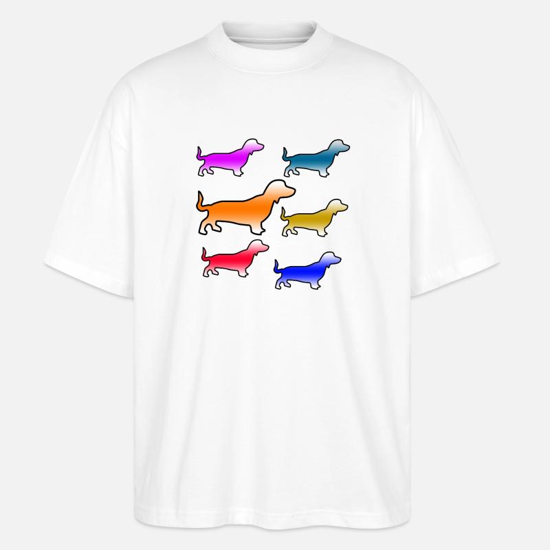Teckel - T-shirt bio Blaster 2.0 coupe oversize Stanley/Stella Unisexe - blanc
