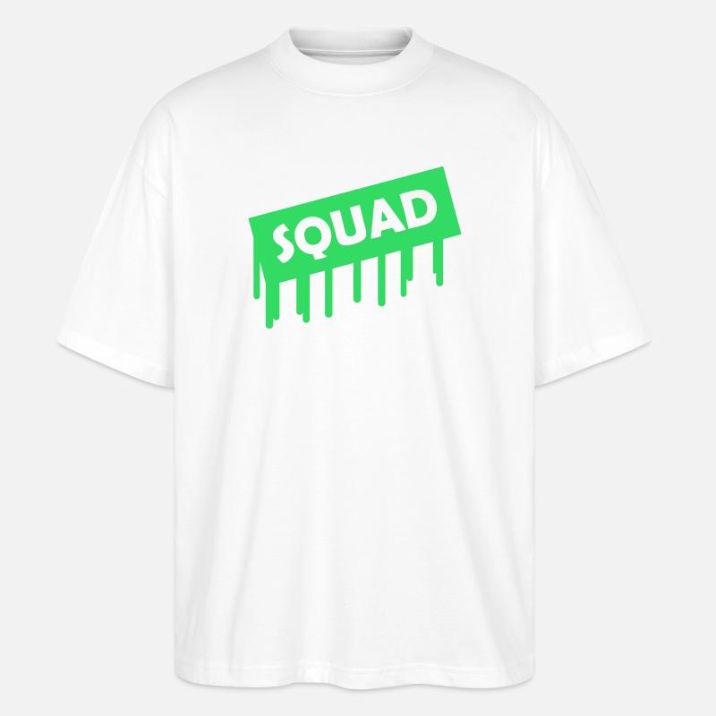 squad- - Stanley/Stella Oversized Unisex Bio T-Shirt Blaster 2.0 - Weiß