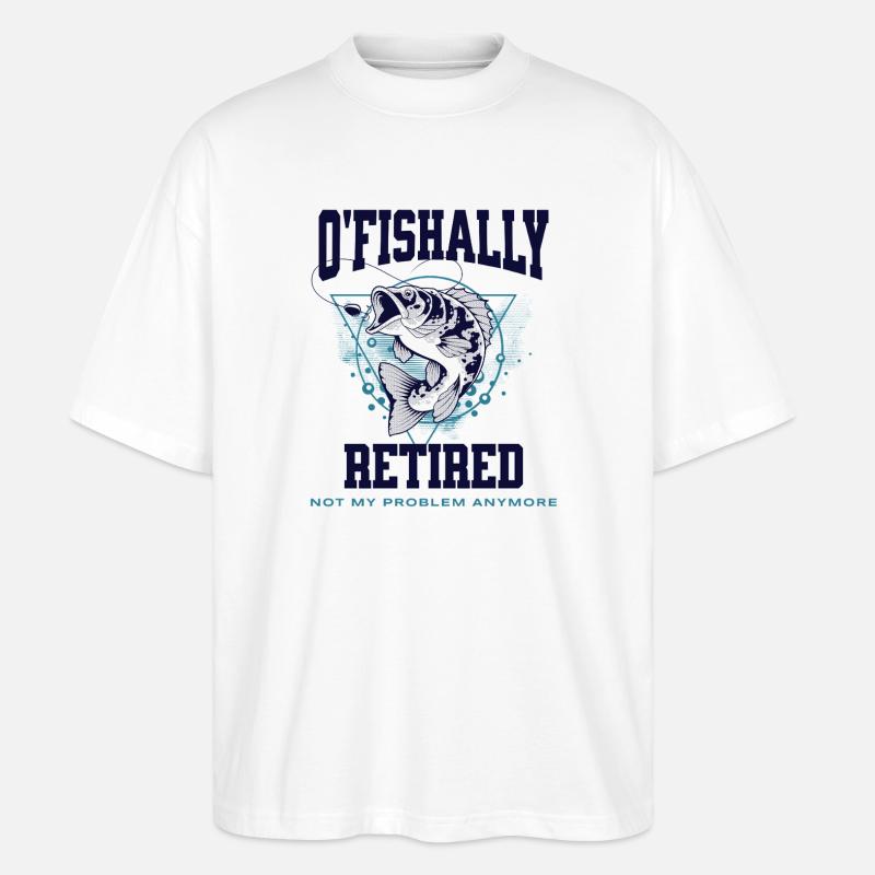 Pêche retirée à Ofishally - T-shirt bio Blaster 2.0 coupe oversize Stanley/Stella Unisexe - blanc