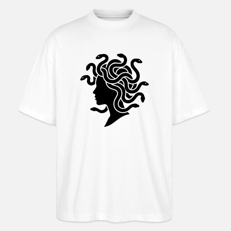 Medusa - Stanley/Stella Oversized Unisex Organic T-shirt Blaster 2.0 - white