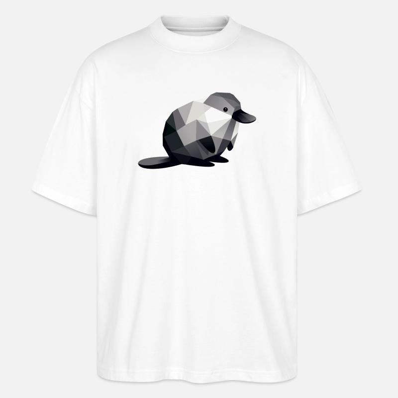 Schnabeltier - Stanley/Stella Oversized Unisex Bio T-Shirt Blaster 2.0 - Weiß