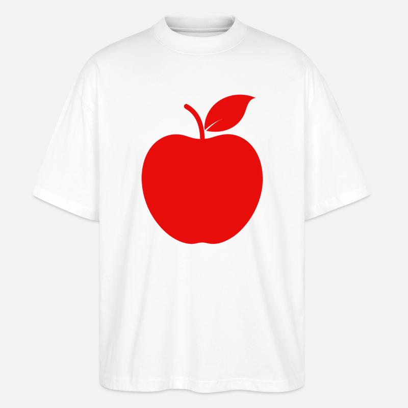 Apfel - Stanley/Stella Oversized Unisex Bio T-Shirt Blaster 2.0 - Weiß