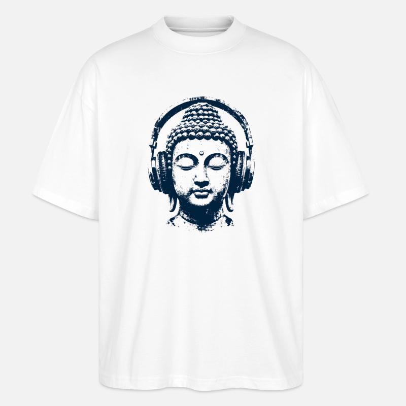 Zen Buddha - Stanley/Stella Oversized Unisex Bio T-Shirt Blaster 2.0 - Weiß