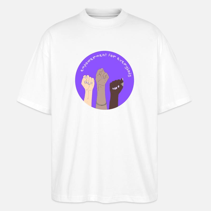 empowerment for everybody - Stanley/Stella Oversized Unisex Bio T-Shirt Blaster 2.0 - Weiß