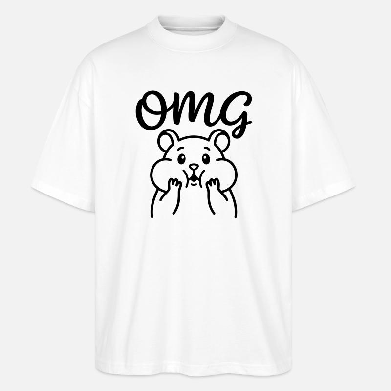 Oh mein Gott. - Stanley/Stella Oversized Unisex Bio T-Shirt Blaster 2.0 - Weiß