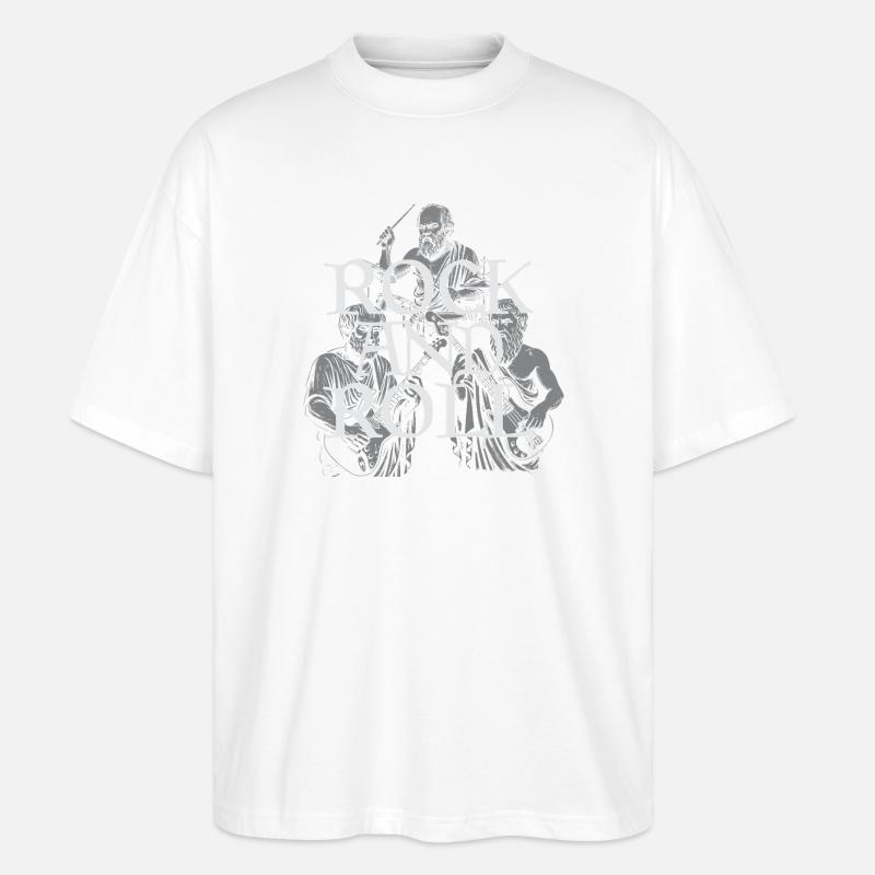 Groupe philosophe du rock classique - T-shirt bio Blaster 2.0 coupe oversize Stanley/Stella Unisexe - blanc
