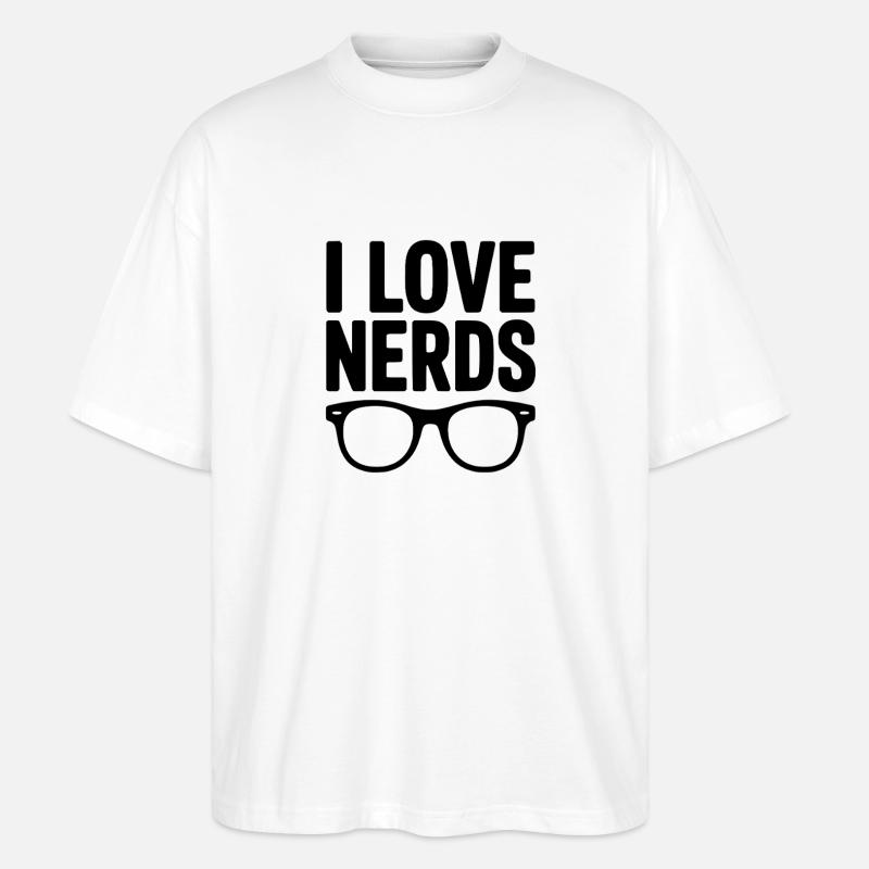 J’adore les nerds - T-shirt bio Blaster 2.0 coupe oversize Stanley/Stella Unisexe - blanc