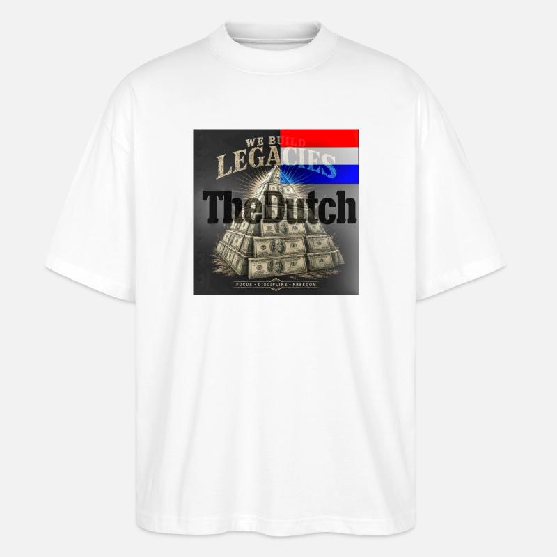 Vermächtnispyramide: Fokus und Freiheit - Stanley/Stella Oversized Unisex Bio T-Shirt Blaster 2.0 - Weiß