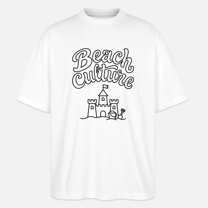Strandkultur - Stanley/Stella Oversized Unisex Bio T-Shirt Blaster 2.0 - Weiß