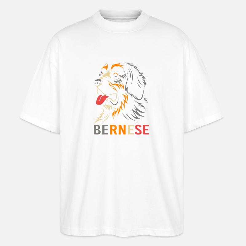 Berner Sennenhund - Stanley/Stella Oversized Unisex Bio T-Shirt Blaster 2.0 - Weiß
