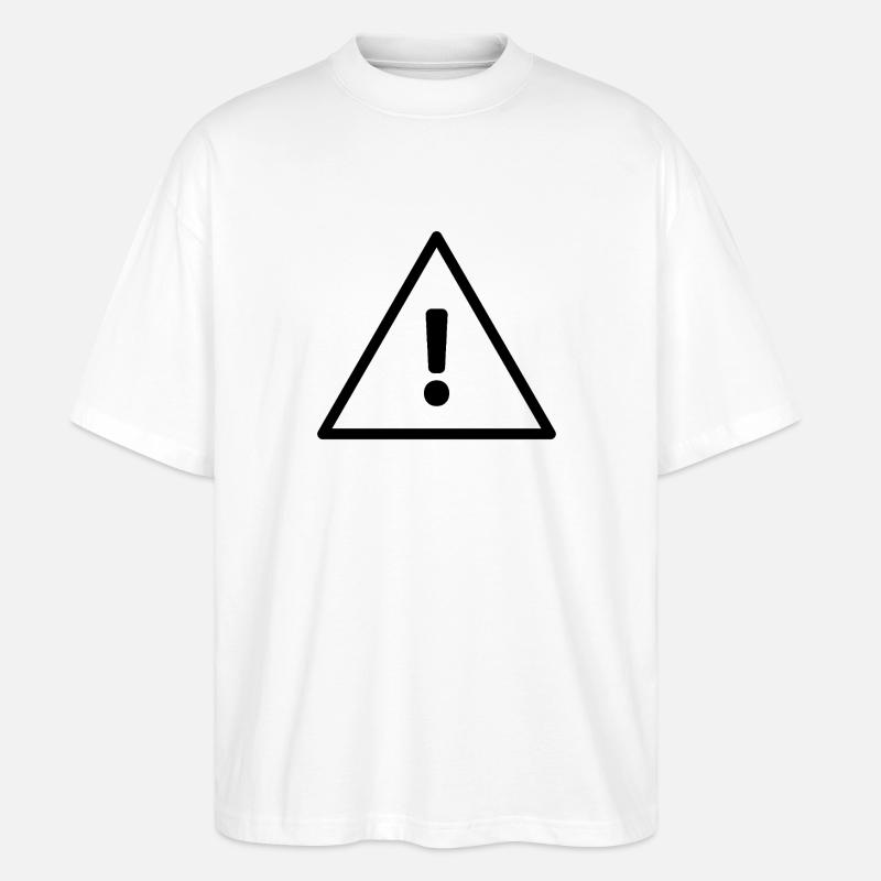 Caution - Stanley/Stella Oversized Unisex Organic T-shirt Blaster 2.0 - white