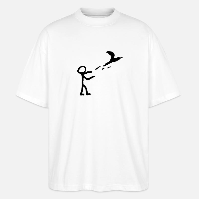 Lâche-le - T-shirt bio Blaster 2.0 coupe oversize Stanley/Stella Unisexe - blanc