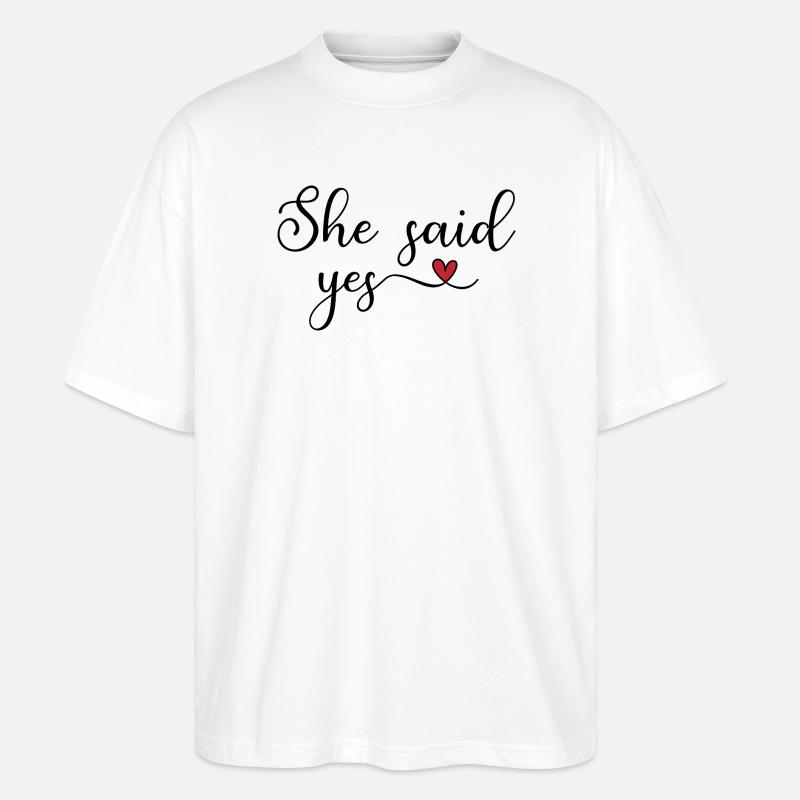 sie hat ja gesagt - T-shirt bio Blaster 2.0 coupe oversize Stanley/Stella Unisexe - blanc