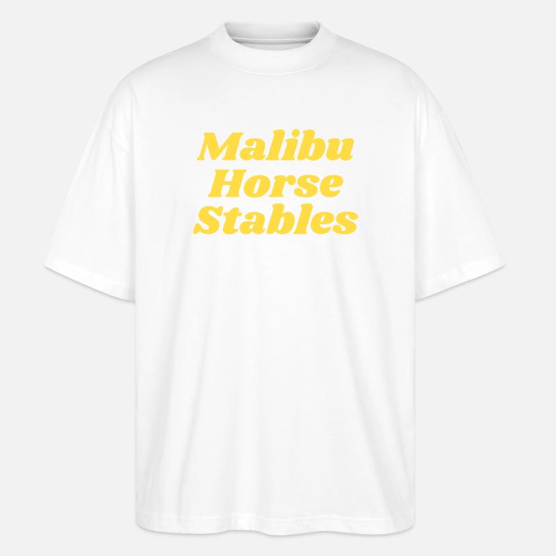 Écuries de Malibu - T-shirt bio Blaster 2.0 coupe oversize Stanley/Stella Unisexe - blanc