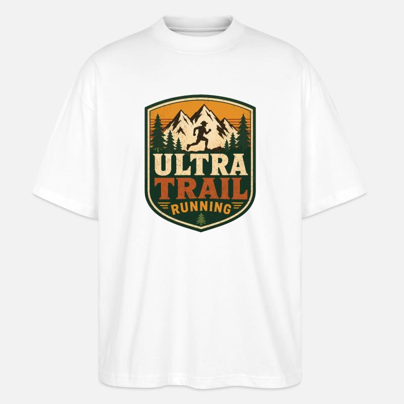 Ultra Trail Running - T-shirt bio Blaster 2.0 coupe oversize Stanley/Stella Unisexe - blanc