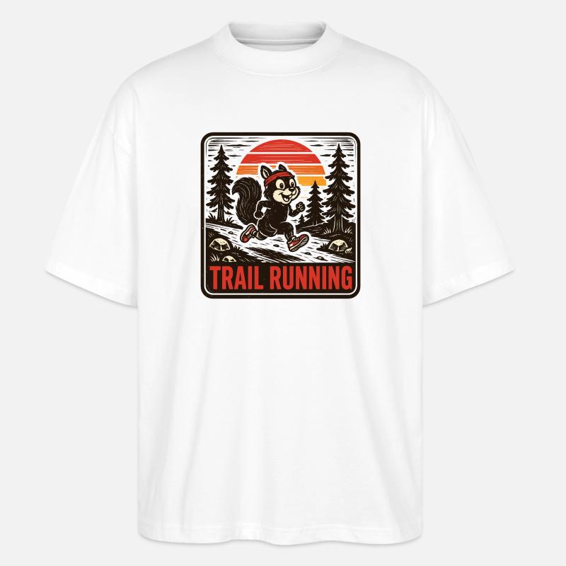 Trailrunning - Stanley/Stella Oversized Unisex Bio T-Shirt Blaster 2.0 - Weiß