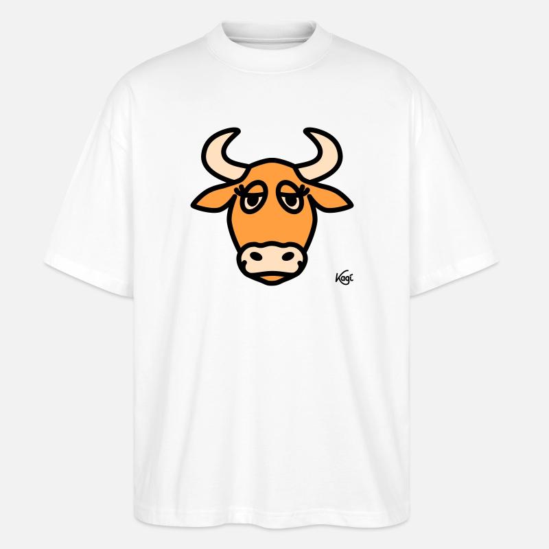 Taurus Large - Stanley/Stella Oversized Unisex Organic T-shirt Blaster 2.0 - white