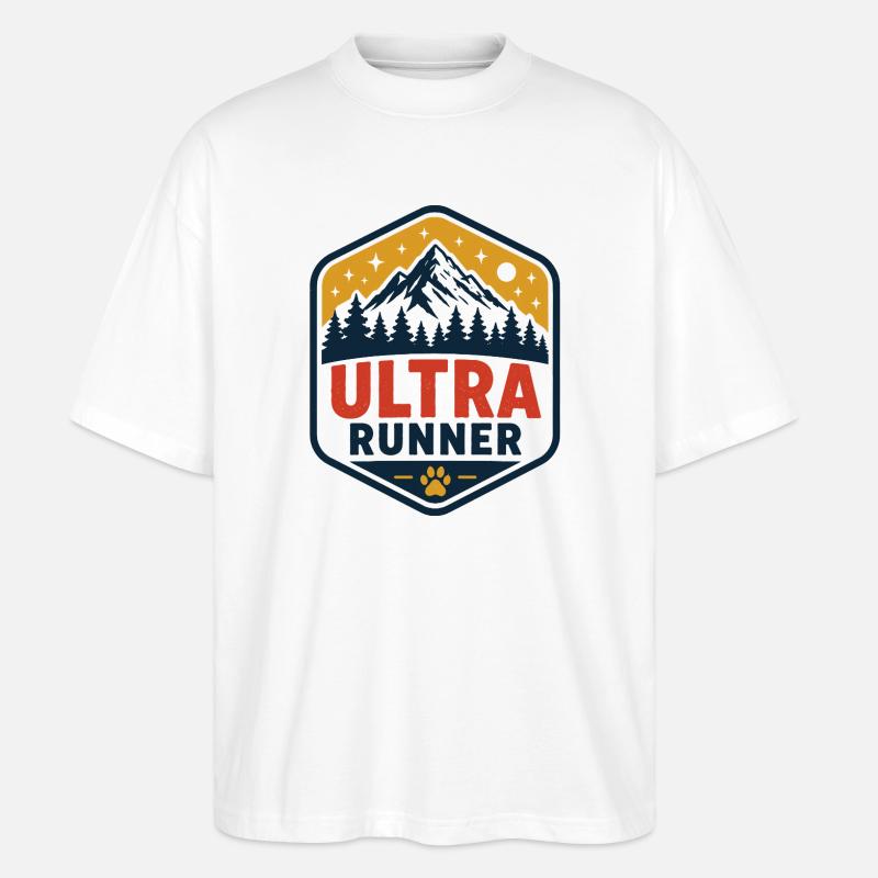 Ultra coureur - T-shirt bio Blaster 2.0 coupe oversize Stanley/Stella Unisexe - blanc