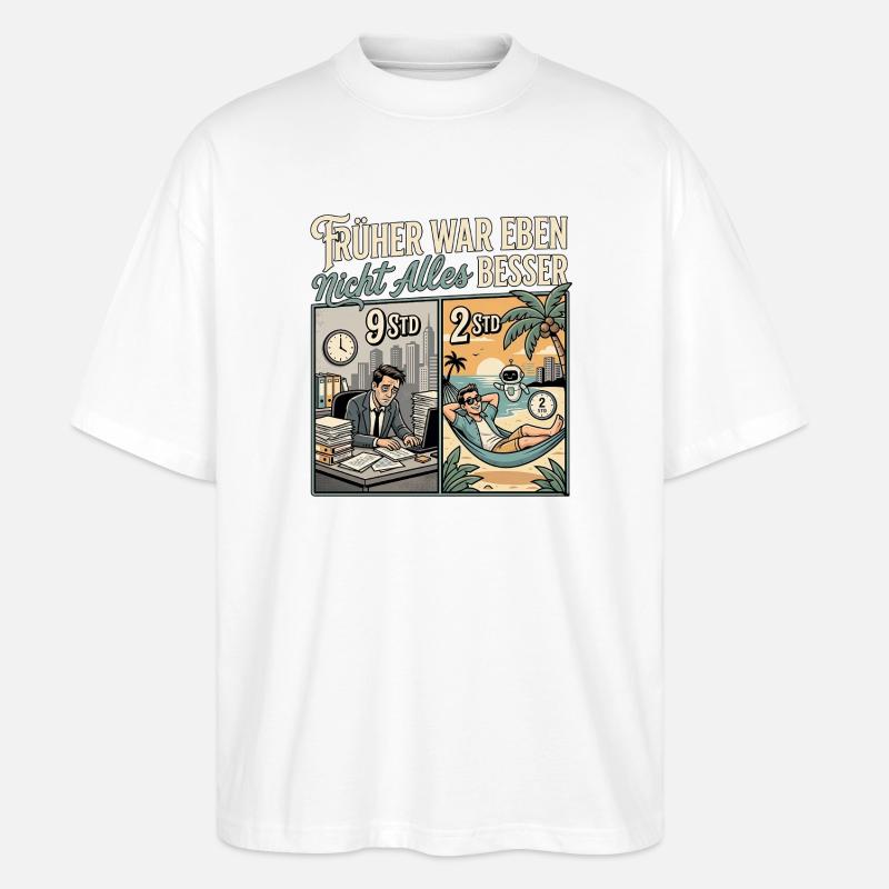 KI Experte - Stanley/Stella Oversized Unisex Bio T-Shirt Blaster 2.0 - Weiß