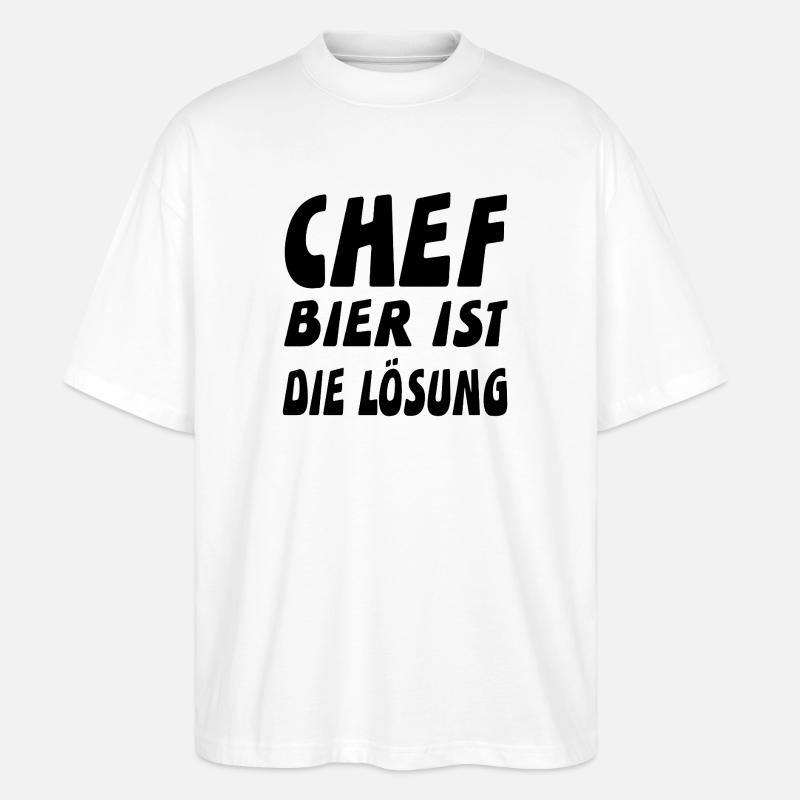 Chef - Stanley/Stella Oversized Unisex Bio T-Shirt Blaster 2.0 - Weiß