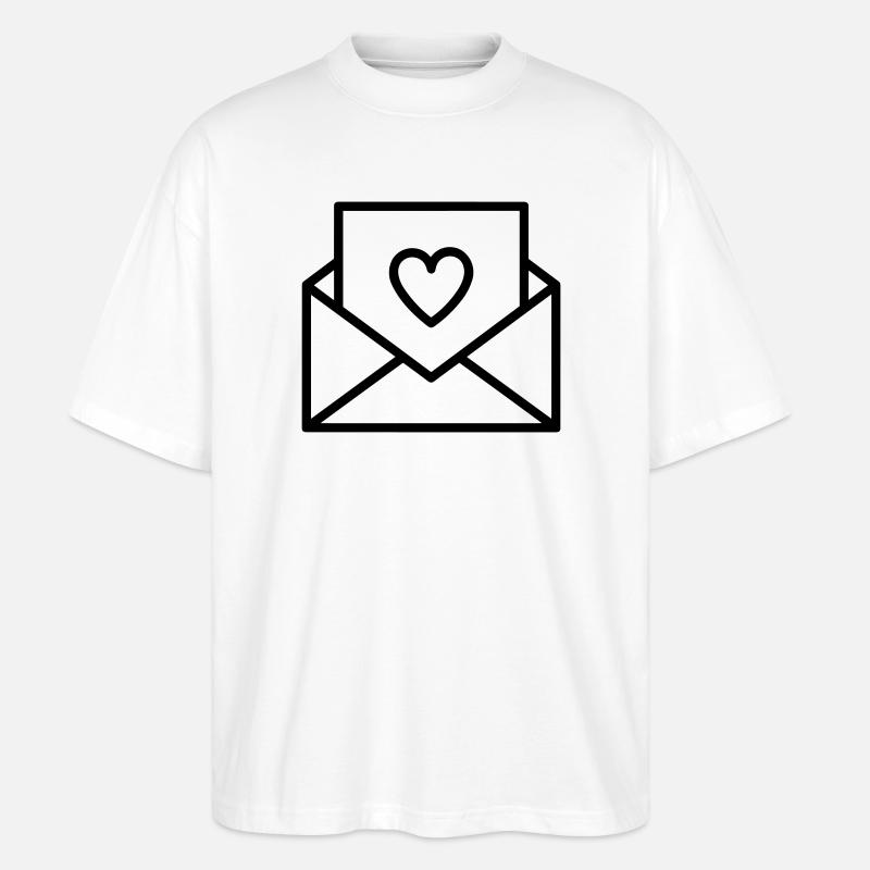 lettre d’amour - T-shirt bio Blaster 2.0 coupe oversize Stanley/Stella Unisexe - blanc