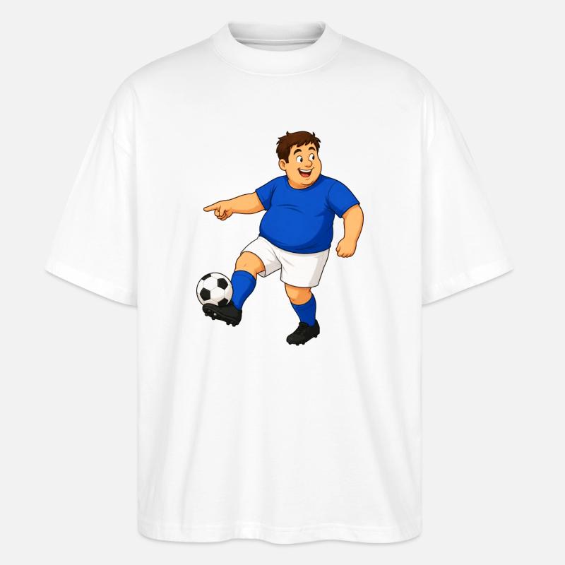 Footballeurs en action - T-shirt bio Blaster 2.0 coupe oversize Stanley/Stella Unisexe - blanc