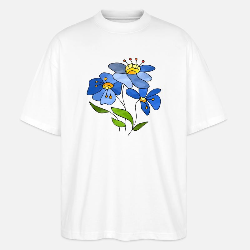 Fleur - T-shirt bio Blaster 2.0 coupe oversize Stanley/Stella Unisexe - blanc