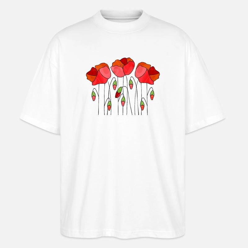 Fleur - T-shirt bio Blaster 2.0 coupe oversize Stanley/Stella Unisexe - blanc