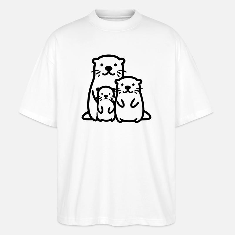 Otter - Stanley/Stella Oversized Unisex Bio T-Shirt Blaster 2.0 - Weiß