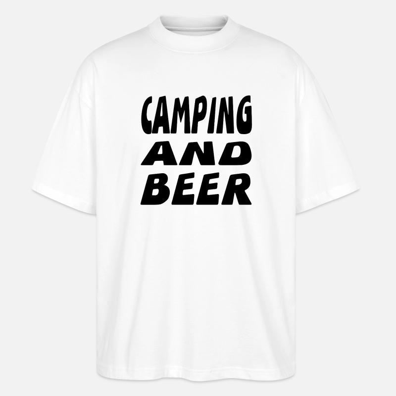 Camping - T-shirt bio Blaster 2.0 coupe oversize Stanley/Stella Unisexe - blanc