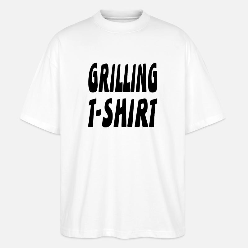 Grillen - Stanley/Stella Oversized Unisex Bio T-Shirt Blaster 2.0 - Weiß