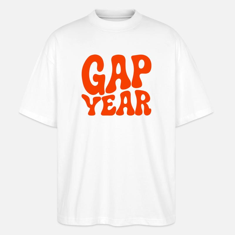 Gap Year - Stanley/Stella Oversized Unisex Bio T-Shirt Blaster 2.0 - Weiß
